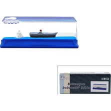 Zenviaa Mavi Su Gemi - Ada D.gen Mika Yüzen Batmayan Dekoratif Biblo Akvaryum 5.2X15.2X5.3CM Zenvia