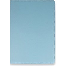 Zenviaa Samsung Galaxy X800 Tab S8 Plus 12.4 Kılıf 360 Tablet Deri Kılıf - Turkuaz ZENVIAA365423