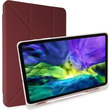 Zenviaa Apple Ipad 9.7 (2018) Kılıf Kalemlikli Mars Tablet Kılıfı - Mürdüm ZENVIAA365423