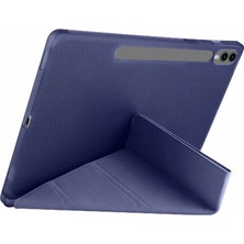 Zenviaa Samsung Galaxy X510 Tab S9 Fe 11 Kılıf Kalemlikli Mars Tablet Kılıfı - Lacivert Zenviaa