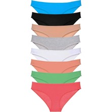 Modanı Seç 8 Adet Süper Eko Set Likralı Kadın Slip Külot Set 7