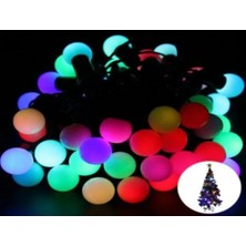 Mentra Online 5 Metre 28 LED Fişli Rgb Mini Top LED Siyah Kablo - LED Işık
