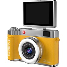 Zenviaa 4K Çantalı Dijital Retro Video Kamera 48MP 16X Zoom Işıklı (32GB) Kart Dijital Fotoğra