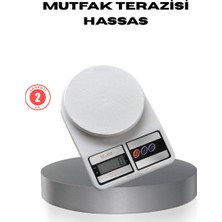 Meks Hassas Dijital Mutfak Tartısı – 1g Doğruluk LCD Ekran Otomatik Kapanma - HEP-1392-1915