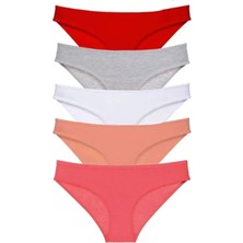 5 Adet Süper Eko Set Likralı Kadın Slip Külot 519 Mudanis