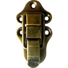 Mentra Online Sandık, Kutu Klipsi, Ön Kilidi - 72X40MM, Antik, 1 Adet