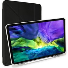 Zenviaa Samsung Galaxy X200 Tab A8 10.5 Kılıf Kalemlikli Mars Tablet Kılıfı - Siyah ZENVIAA3654