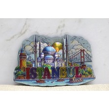 Mentra Online Silikon Istanbul Temalı Buzdolabı Magneti 9x5,5 cm