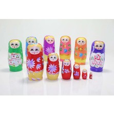Store 6'li Ahşap Matruşka 14 cm
