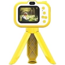 Zenviaa Dijital Fotoğraf Makinesi Çocuk Mini 1080P Hd Kamera Selfie Tripotlu Ön Arka Kamera Zenvi