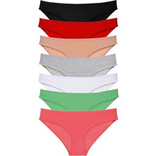 Modanı Seç 7 Adet Süper Eko Set Likralı Kadın Slip Külot Set 3