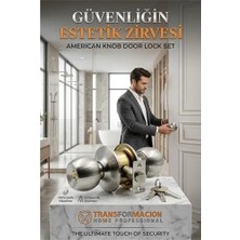 Zenviaa Topuzlu Kilit Amerikan Kapı Kilit Buton Set 426576 ZENVIAA365423
