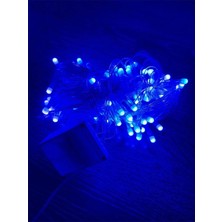 Mentra Online 10M 100 LED Damla Uçlu Mavi Işık Şeffaf Kablo Mz-17-6 - LED Işık