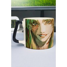 Zipzap Black Lagoon Anime Baskılı Seramik Lüks Kupa (1 Adet) Özel Siyah Kulp Dalga Kulp V3D