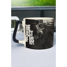 Zipzap The Last Of Us Baskılı Seramik Lüks Kupa (1 Adet) Özel Siyah Kulp Dalga Kulp V1D