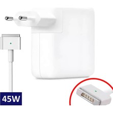Alfamaks Apple Uyumlu MacBook Air Magsafe 2 45W A1466 MD231, MD231LL/A Adaptör A+++ Şarj Aleti Cihazı