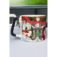 Zipzap Kagerou Project Anime Baskılı Seramik Lüks Kupa (1 Adet) Özel Siyah Kulp Dalga Kulp V2D
