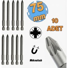 Cmc Tools CMC6509 Yuvarlak Yıldız Pz 2X75 mm Yıldız Bits Vidalama Ucu (10 Adet)