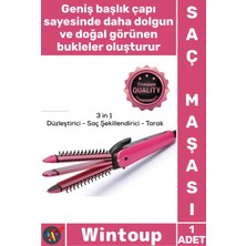 Wintoup #maşa Profesyonel Seramik Hızlı Isınan Hacim Veren Bukle Yapıcı Kalın Başlıklı Şık Rulo Taraklı Maşa