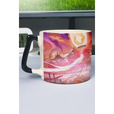 Zipzap Tian Guan Cifu Anime Baskılı Seramik Lüks Kupa (1 Adet) Özel Siyah Kulp Dalga Kulp V4D