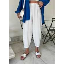 GMZ Trend Mç Plus Kadın Krep Kumaş Balon Pantolon