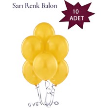 Lotus Party Pastel Sarı Renk Balon - Sarı Renk Balon 10 Adet