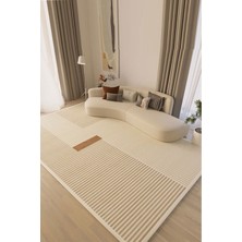 Empressco Modern Çizgili Yıkanabilir Dijital Kaymaz Salon ve Mutfak Halısı