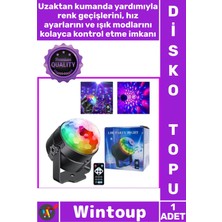 Wintoup #diskotopu Rgb Kristal Yarım Küre Parti Sahne Işık Sistemi Renkli Kumandalı Sese Duyarlı Disko Topu