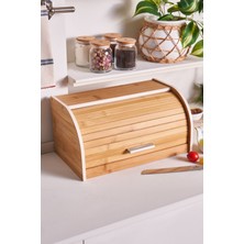Empressco Bambu Ekmek Kutusu 38 Cm, Şık ve Kullanışlı Saklama Çözümü
