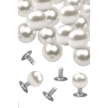 20 Adet Tam Yuvarlak 6mm Inci Çakma Rivet