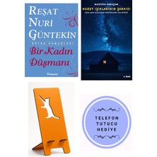 İnkılap Kitabevi Bir Kadın Düşmanı - Reşat Nuri Güntekin + Kuzey Işıklarının Şarkısı + Telefon Tutucu