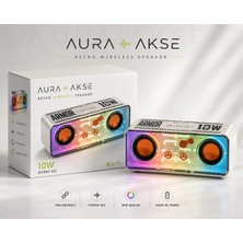 Blic Armor Series Bls-71 Şeffaf Mecha Rgb Işıklı 10W Kablosuz Bluetooth Hoparlör Tws Destekli Soundbar
