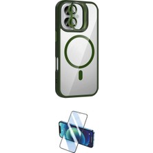 Marsilyan™- iPhone 17 Kılıf Yadigar Asil Koleksiyonu - Siyah 3D Antistatik Cam Ekran Koruyucu