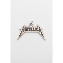 Alooya Metallica Logo Kolye Ucu - Antik Gümüş Kaplama
