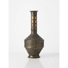Panalı Metal Dekoratif Vazo 65 x 30 cm