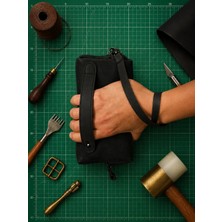 Vintage Leather Craft Hakiki Deri Erkek El Çantası