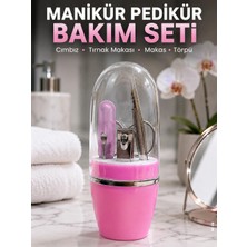 Nemere Pembe Tırnak Bakım Seti Cımbız Makas Tırnak Makası ve Törpü Içeren Kit
