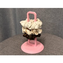 Demirhan3D 🎀 Saç Tokası Tutucu Standı | Pembe | Pla Doğa Dostu Toka Düzenleyici ve Organizer