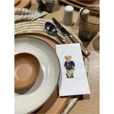 Teddy Bear Cool Baskılı Sunum Peçetesi 16'lı