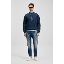 Lufian Max Smart Jean Erkek Pantolon Slim Fit Mavi