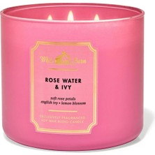 Bath & Body Works Rose Water & Ivy  Büyük Mum 411 G