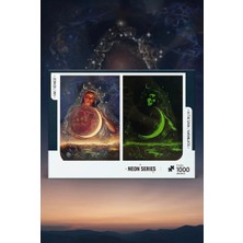 Farbu Oyuncak Ay Tanrıçası - 1000 Parça Neon Series-Gündüz Ve Gece Parlayan Özel Seri