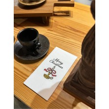 Merry Christmas Şamdan Baskılı Sunum Peçetesi 16'lı