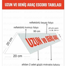 DRK PRINT Uzun ve Geniş Araç Mıknatıslı Tabela