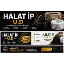10MM 70 Metre Iskota Halat Ip,  Salıncak Gemici Ipi Çapa Halatı