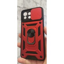Vendas Ucuzluk Çadırı Xiaomi Mi 11 Lite Uyumlu Zırhlı Kamera Korumalı Kılıf - Kırmızı