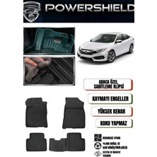 POWERSHIELD Honda Civic 2016-2020 Arası Araca Özel Premium 5D Havuzlu Oto Paspas Takımı
