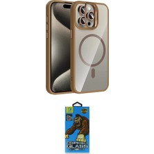 Marsilyan™- iPhone 14 Pro Max Kılıf Yadigar Asil Koleksiyonu - Siyah 18D Cam Ekran Koruyucu