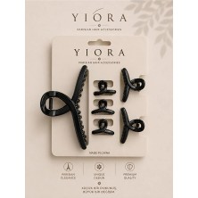 Yiora 6li Parlak Mandal Toka Ithal Premium 1 Adet Büyük Boy 2 Adet Orta Boy 3 Adet Küçük Boy