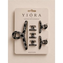 Yiora 6li Parlak Mandal Toka Ithal Premium 1 Adet Büyük Boy 2 Adet Orta Boy 3 Adet Küçük Boy
